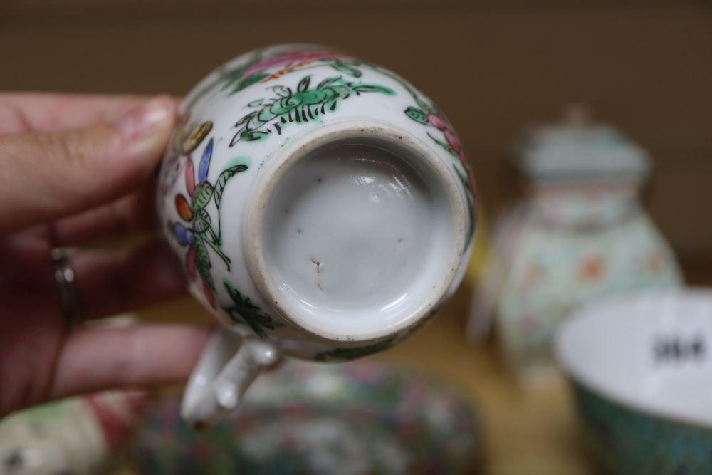 A group of Chinese famille rose ceramics